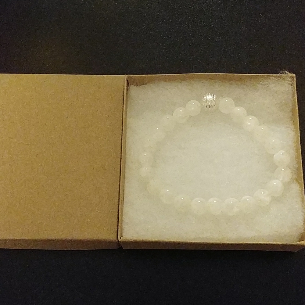 White Moonstone Bracelet - Picture 6 of 8
